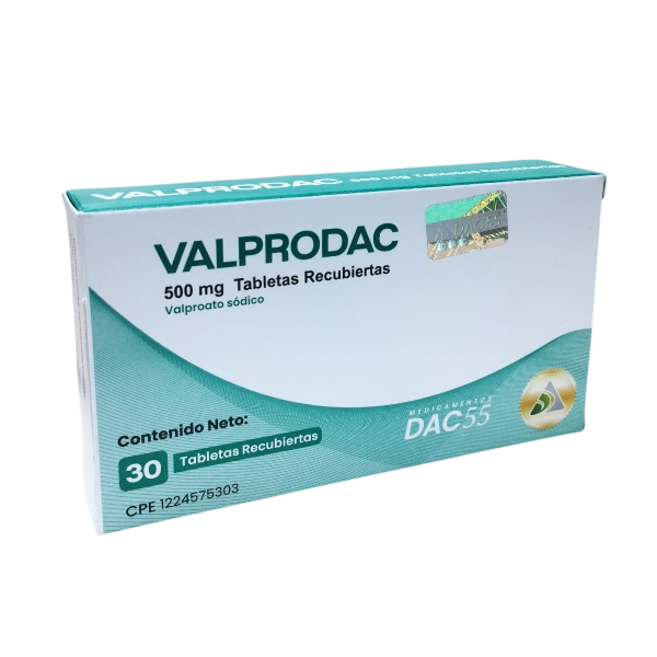 Valprodac  Ácido Valproico 500Mg X 30 Tabletas Dac55