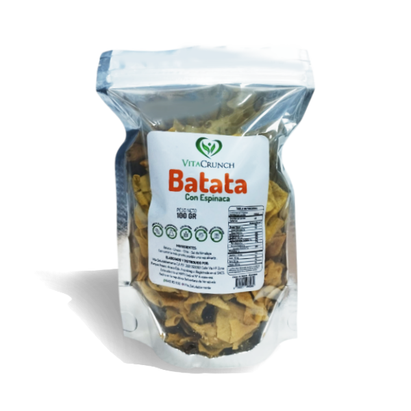 Vitacrunch Chips De Batata Con Espinaca 100Gr