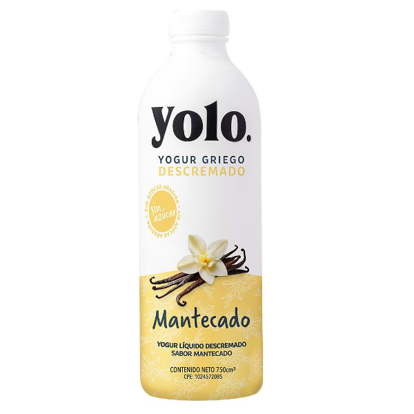 Yolo Yogurt Griego Liquido Mantecado X 750Ml