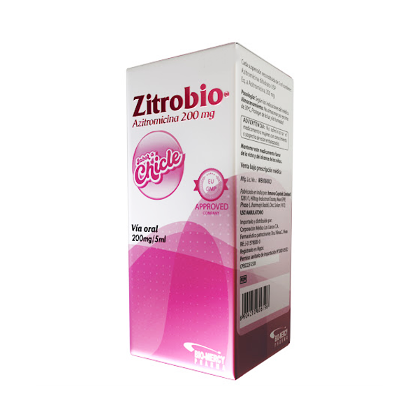 Zitrobio Azitromicina 200Mg 5Ml X 30Ml. Biomercy