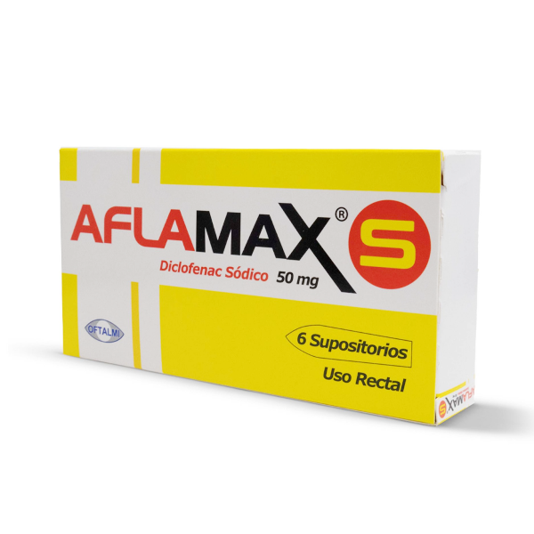 Aflamax Diclofenac Potásico Supositorio 50Mg X 6 Unidades Oftalmi