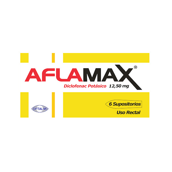 Aflamax Diclofenac Potásico Supositorio 12.5Mg X 6 Unidades Oftalmi