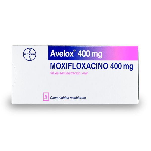 Avelox Moxifloxacina 400Mg X 5 Comprimidos Bayer