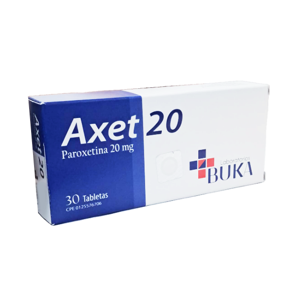 Axet - Paroxetina 20Mg X 30Tabletas Buka