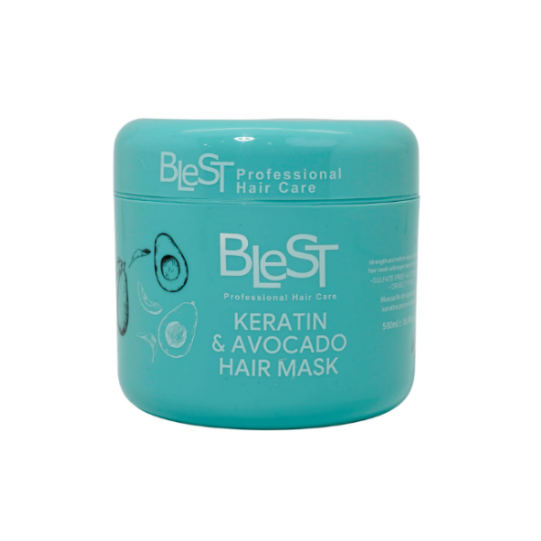 Blest Mascarilla Profesional Keratina Y Avocado  500Ml