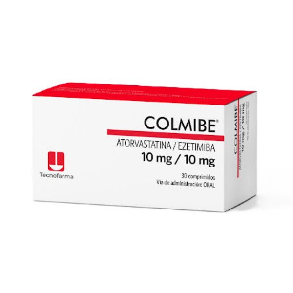 Colmibe - Atorvastatina+Ezetimiba 10Mg/10Mg X 30 Comprimidos  Tecnofarma