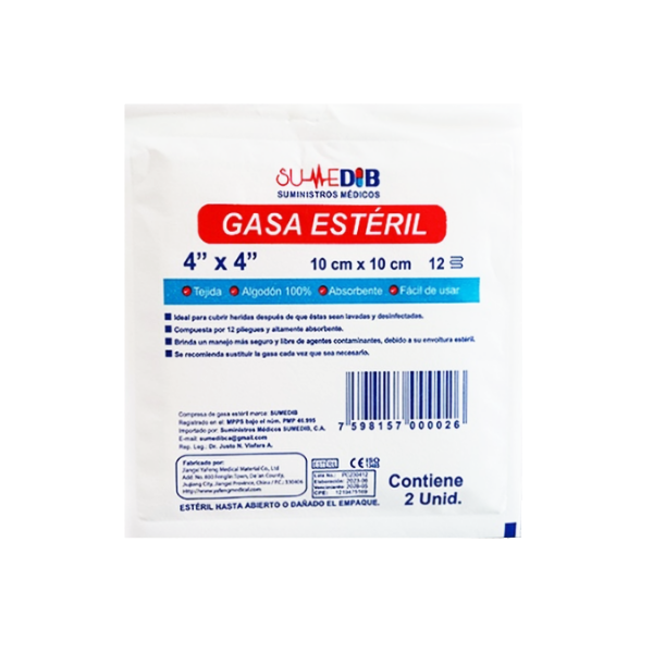 Gasa Esteril (4X4) Sumedib