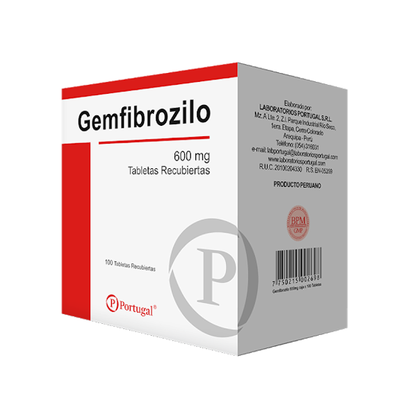 Gemfibrozilo 600Mg X 10 Tabletas De Dispensador Portugal