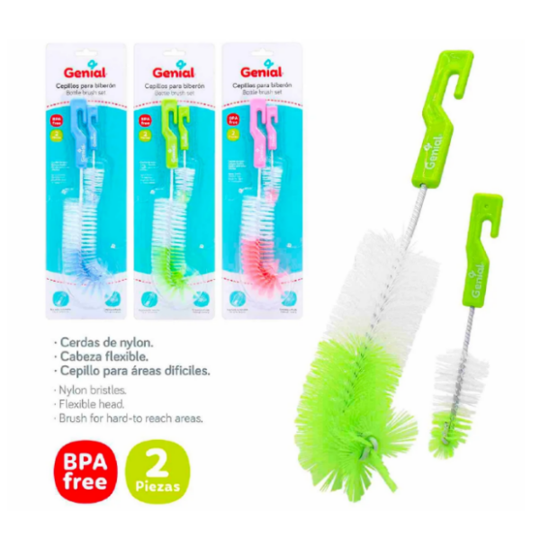 Genial Cepillo Para Biberon 2En1 Gn-Br0018