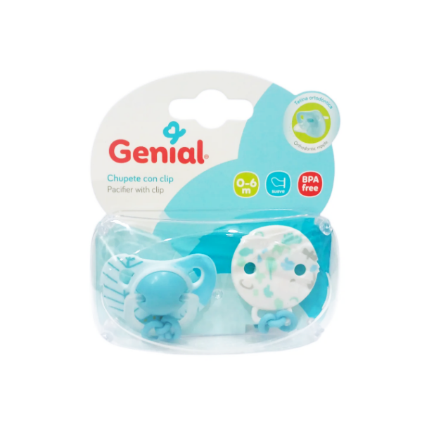 Genial Chupete Con Clip 0-6M-Bpafree