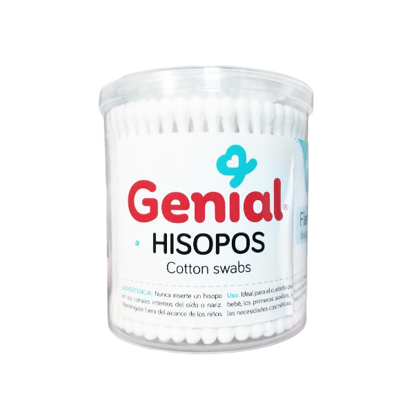 Genial Hisopos Cotton Swabs X 200 Unidades