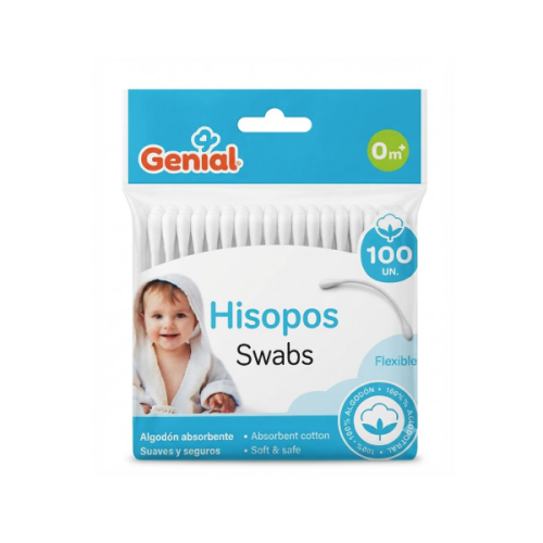 Genial Hisopos Swabs Om+ X 100 Unidades .