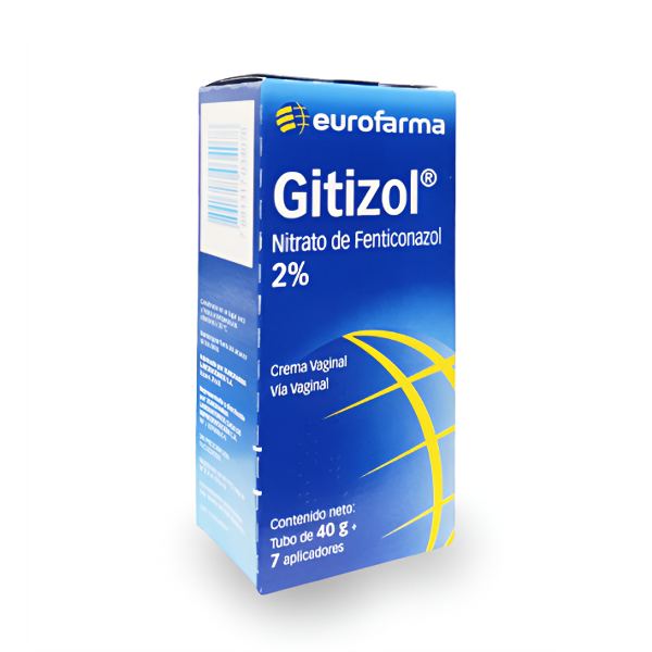 Gitizol Fenticonazol 2% Crema Vaginal  7 Aplicadores  X 40Gr. Eurofarma