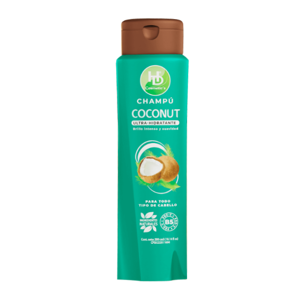 Hd Cosmetic Champu Coconut Brillo Intenso 300Ml
