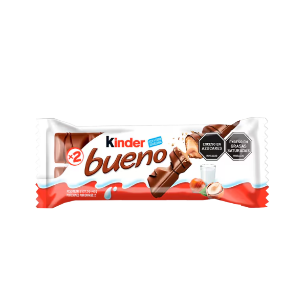 Kinder Bueno Galleta Tipo Wafer /Crema De Avellana X43Gr