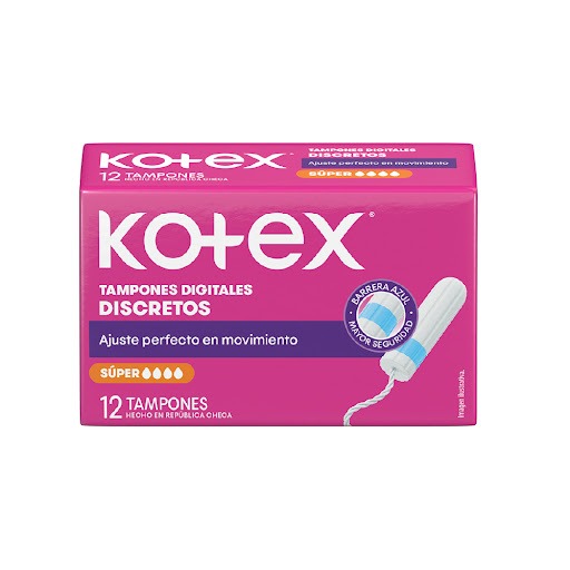Kotex Tampones Digitales Super X 12 Unidades