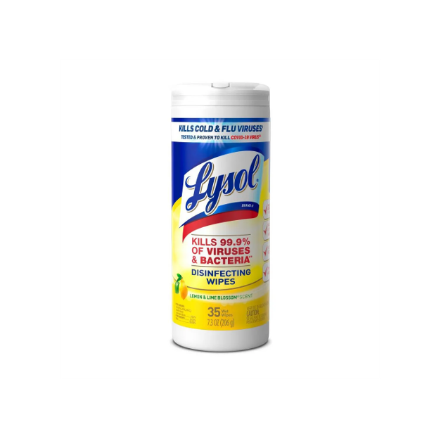 Lysol Toallitas Desinfectantes Limon  206Gr