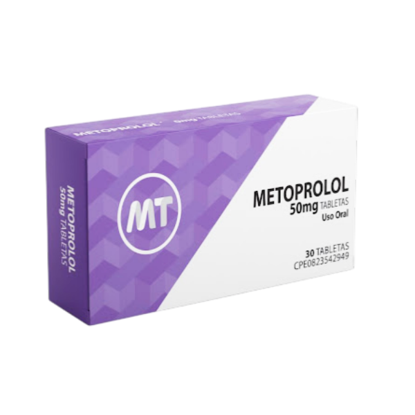 Metoprolol 50Mg X 30 Tabletas Mt Global