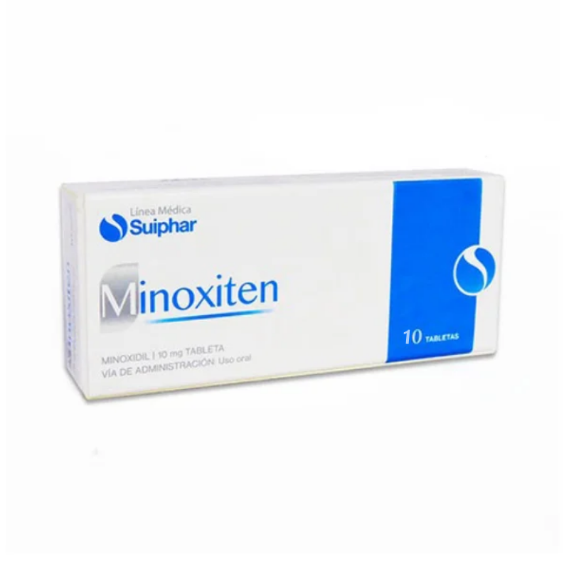 Minoxiten - Minoxidil 10Mg X 10 Tabletas De Dispensador Suiphar