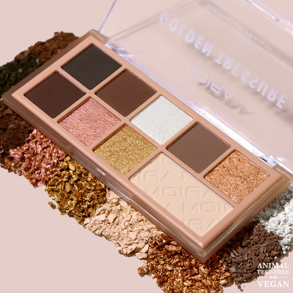 Moira Paleta De Sombras Alta Pigmentacion Tono Golden Treasure 2Gr