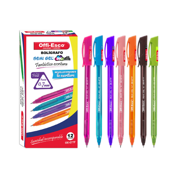 Offi-Esco Boligrafo Semi Gel 0.7 X Unidad