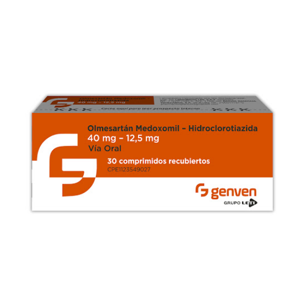 Olmesartan Hct 40Mg/12.5Mg X 30 Comprimidos Genven
