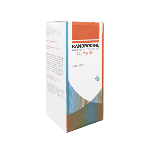 Ranbrodine Ranitidina  Jarabe 150Mg/10Ml X 120Ml. Provesalud