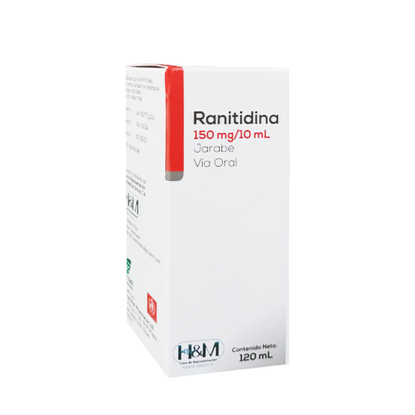 Ranitidina Jarabe 150Mg/10Ml X 120Ml. Hym