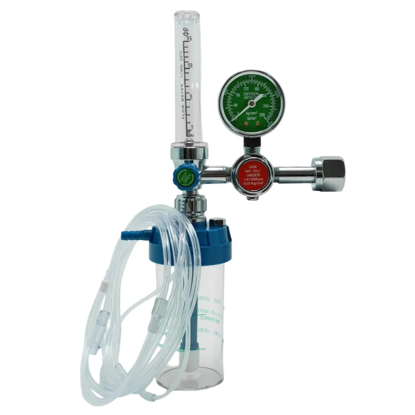 Regulador De Oxigeno Medicinal Con Flujometro Y Vaso Bialy