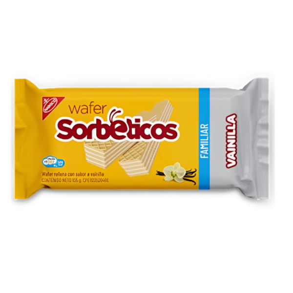 Sorbeticos Galletas Sabor Vainilla  X10 Piezas 105Gr