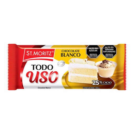 St. Moritz Chocolate Blanco Todo Uso X 100Gr.