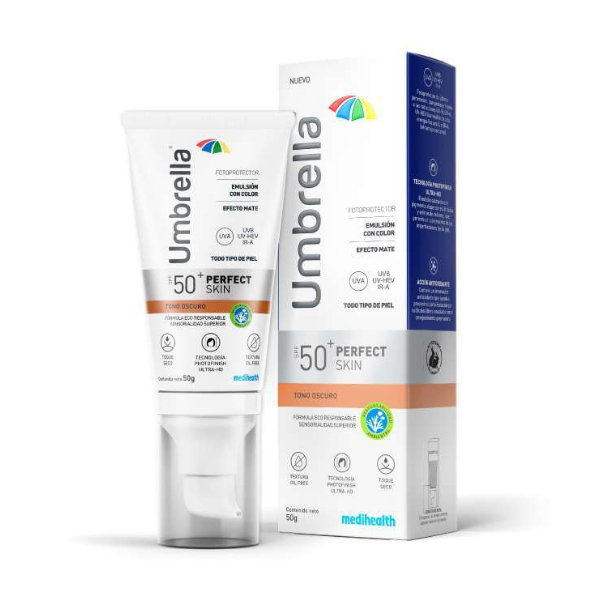 Umbrella Skin Spf50+ Tono Oscuro X 50Gr Medihealth