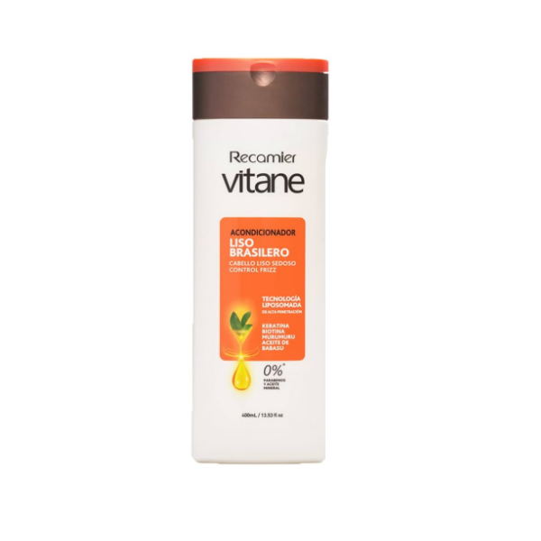 Vitane Acondicionador Liso Brasilero Sin Sal 400Ml