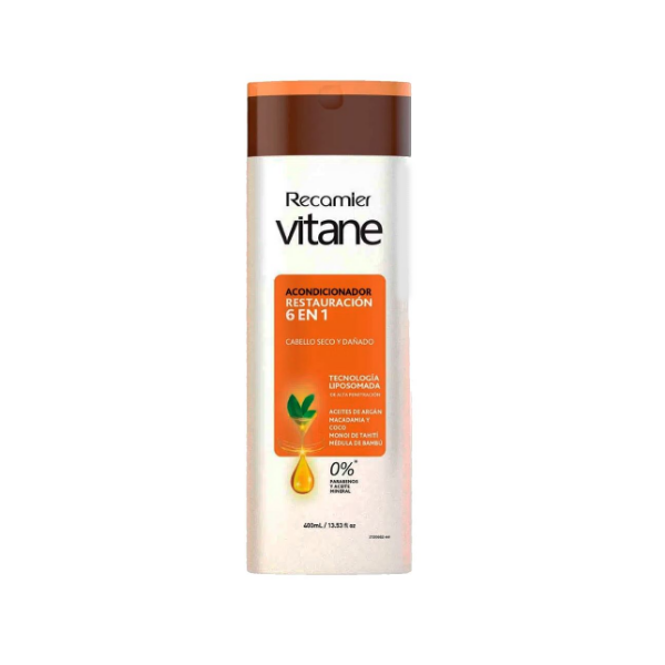 Vitane Acondicionador  Restauracion 6 En 1 Sin Sal 400Ml