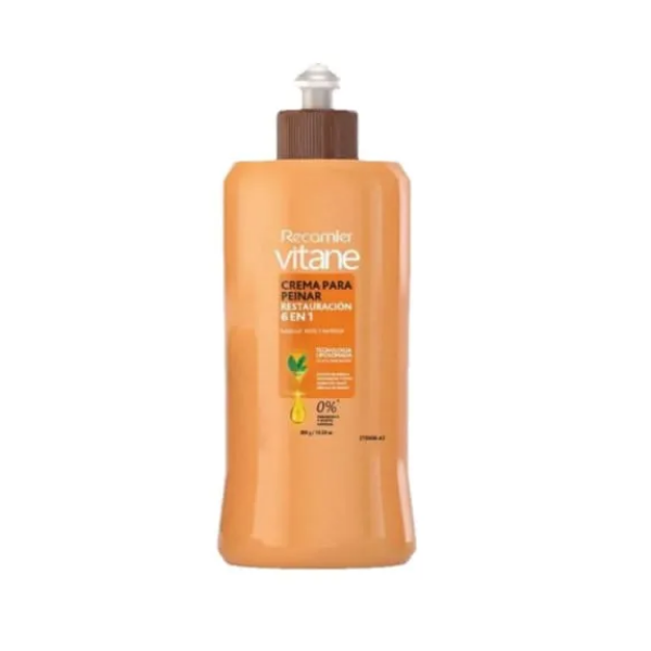 Vitane Crema Para  Peinar Restauracion 6 En 1 300Gr