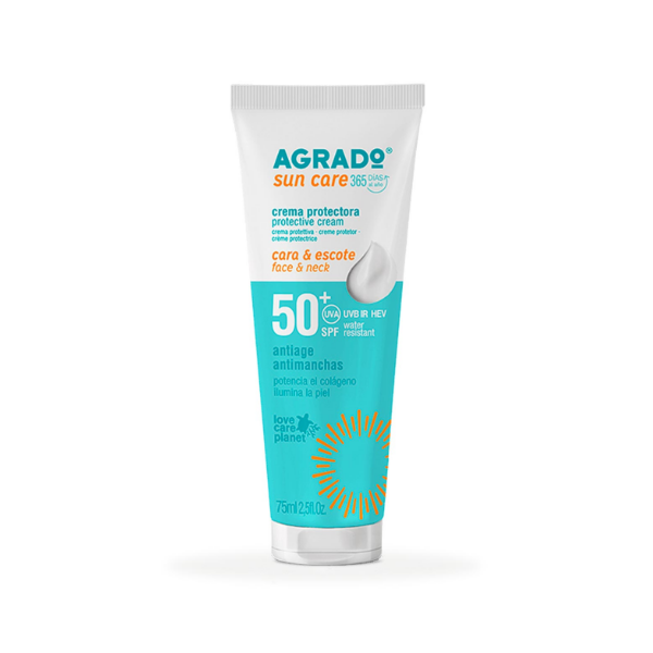 Agrado Crema Solar Cara Y Escote Antimanchas 50Spf 75Ml