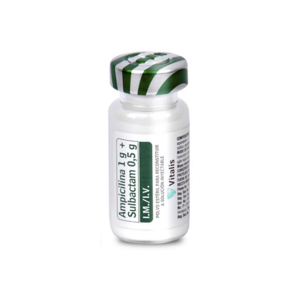 Ampicilina + Sulbactam Ampolla 1.5Gr. I.M/I.V Vitalis