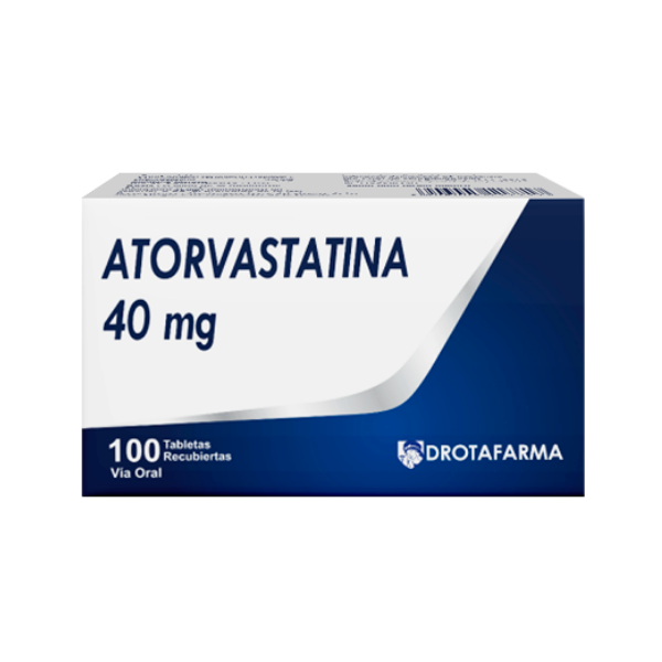 Atorvastatina 40Mg X 10 Tabletas De Dispensador Drotafarma