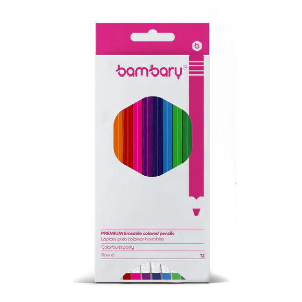 Bambary Colores Borrables X 12 Unidades. 205_1515/105