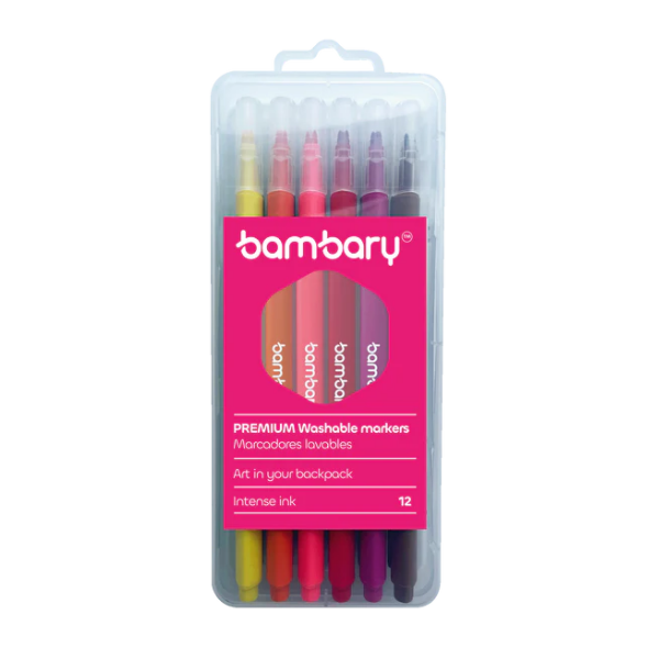 Bambary Marcadores Lavables X 12 Unidades 205-2510/300