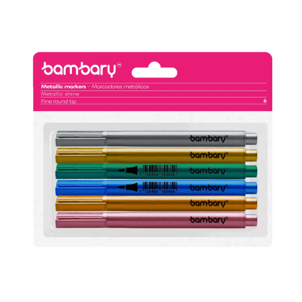 Bambary Marcadores Metalicos X 6 Unidades 205-3035/002