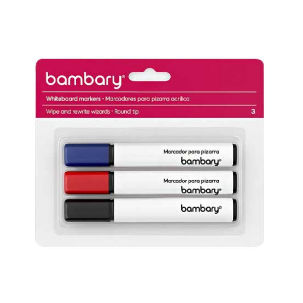 Bambary Marcadores Para Pizarra Acrilica X 3 Unidades 205-3020/001