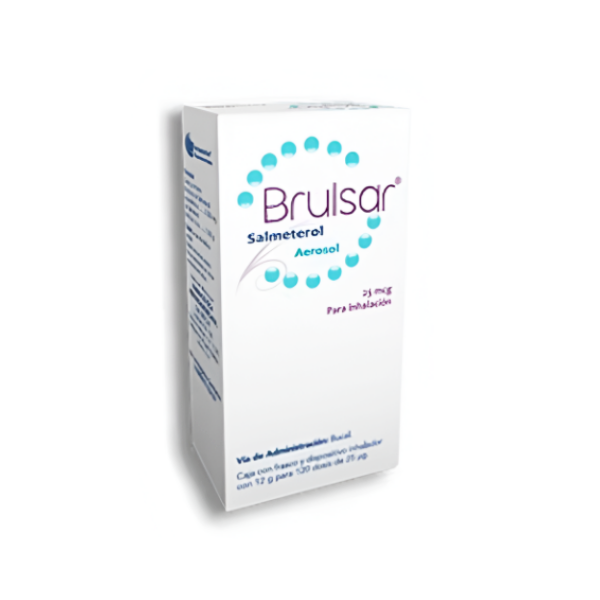 Brulsar Salmeterol Inhalador 25 Mcg/120Dosis X 12G. Farmaceutica Hispanoamericana