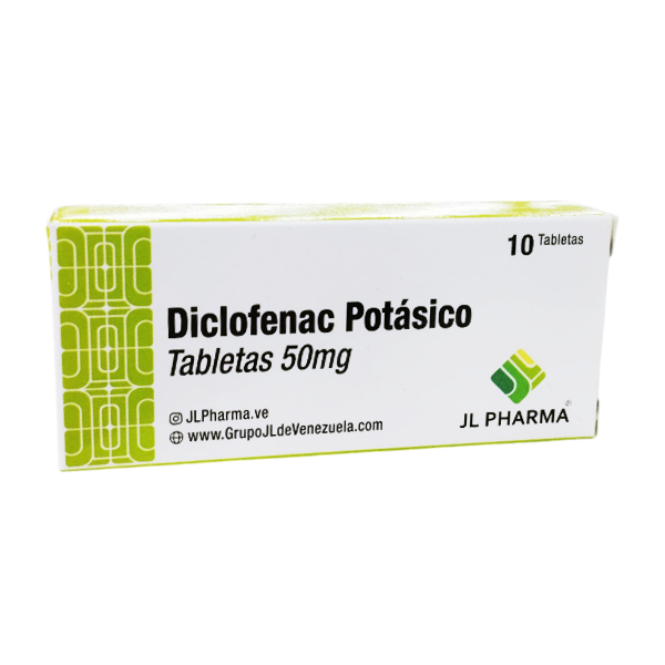 Diclofenac Potasico 50Mg X 10 Tabletas Jl Pharma