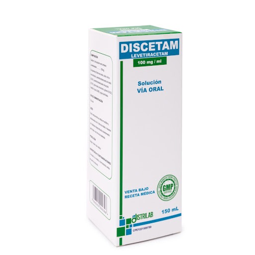 Discetam - Levetiracetan Jarabe 100Mg/Ml X 150Ml. Distrilab