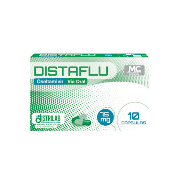 Distaflu Oseltamivir 75Mg X 10 Cápsulas Distrilab