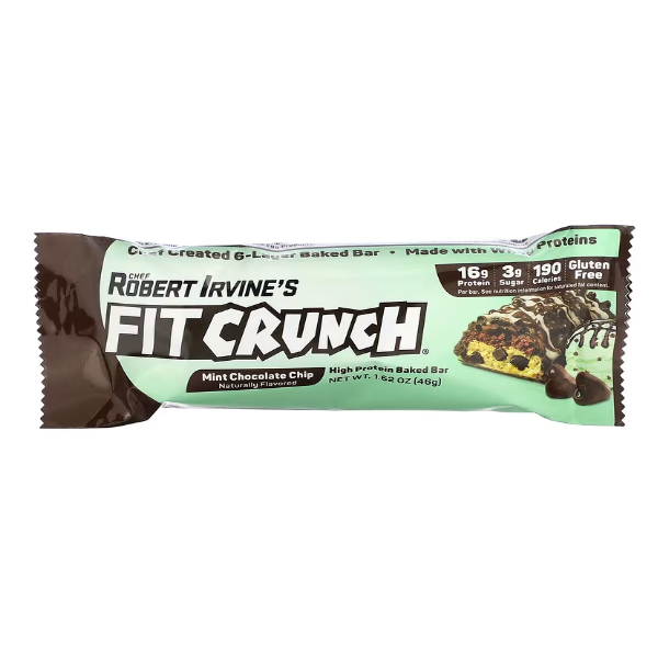 Fit Crunch Barra De Proteina Mint Chocolate Chip 46Gr
