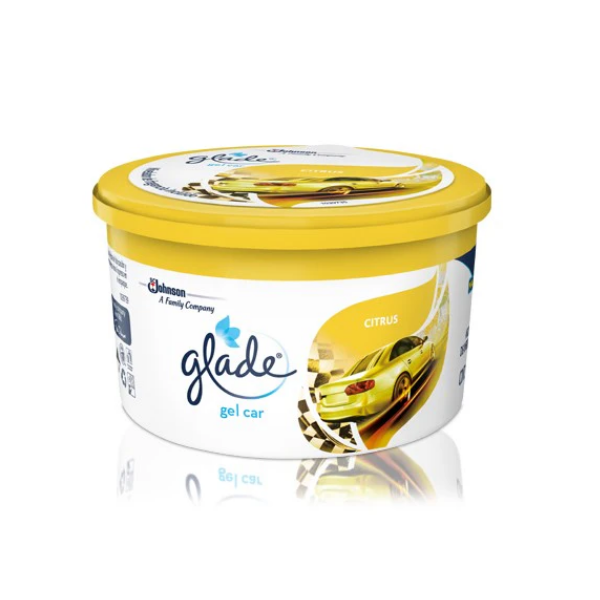 Glade Gel Car Aromatizante De Ambiente / Citrus 70Gr