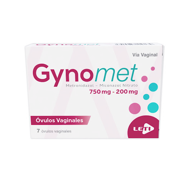 Gynomet 750Mg/200Mg X 7 Ovulos Vaginales Letifem