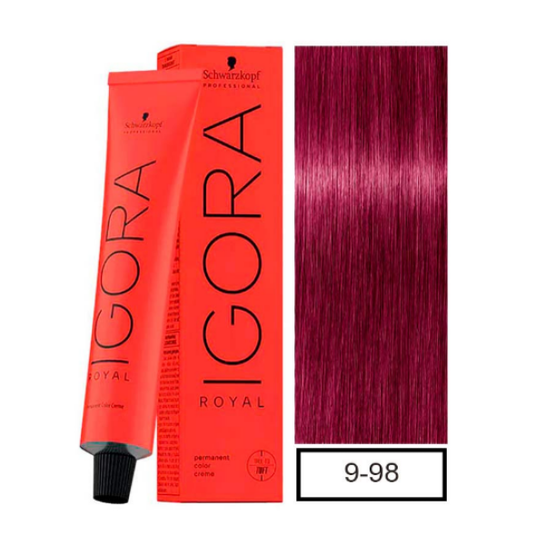Igora Schwarzkopf Tinte Royal 9-98 Violeta Rojizo 60Gr - Imagen 2